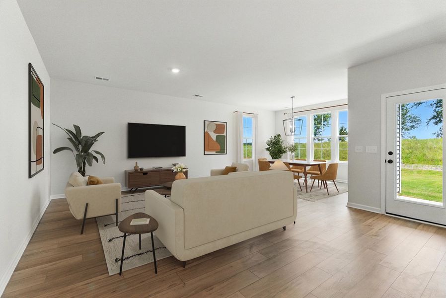 Representative furnished interior of a home built from the Dabney - Vanguard Collection by Mungo Homes in Pineland Preserve, Summerville (Image 6).