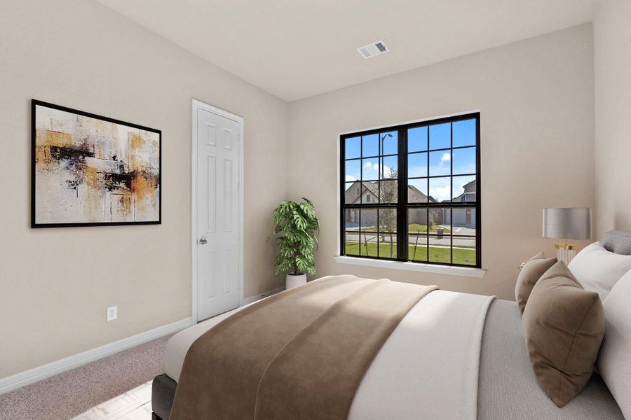 Your secondary bedroom features plush carpet, fresh paint, closet, and a large window that lets in plenty of natural lighting. Your secondary bedroom features plush carpet, fresh paint, closet, and a large window that lets in plenty of natural lighting.