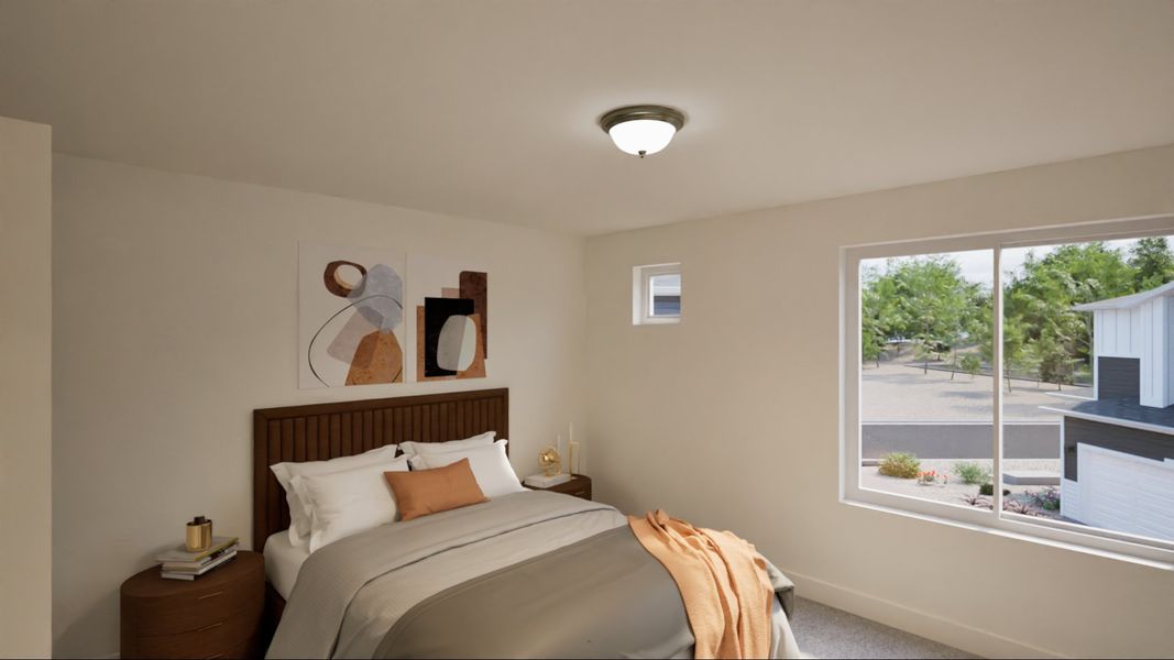 Furnished interior view inside a new home in Reunion, Commerce City (Image 9).