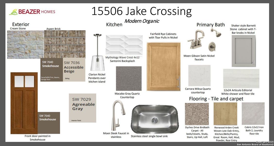 Sample of building materials used in homes in Hunter's Ranch, San Antonio (Image 15). Sample of building materials used in homes in Hunter's Ranch, San Antonio (Image 15).