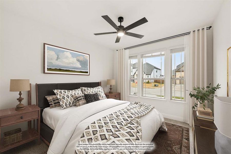 Furnished interior view inside a new home in Villages of Hurricane Creek, Anna (Image 12).
