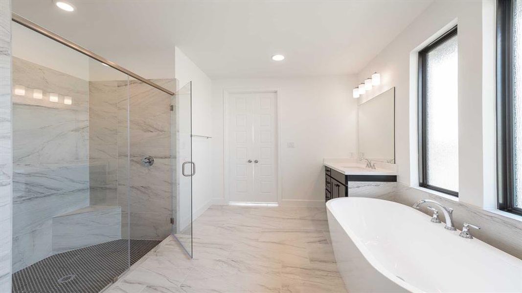 Furnished interior view inside a new home in Mosaic 50', Celina (Image 8). Furnished interior view inside a new home in Mosaic 50', Celina (Image 8).