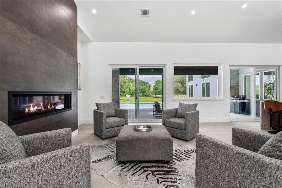 Beautiful views of the 1.77 acre luxury residence.