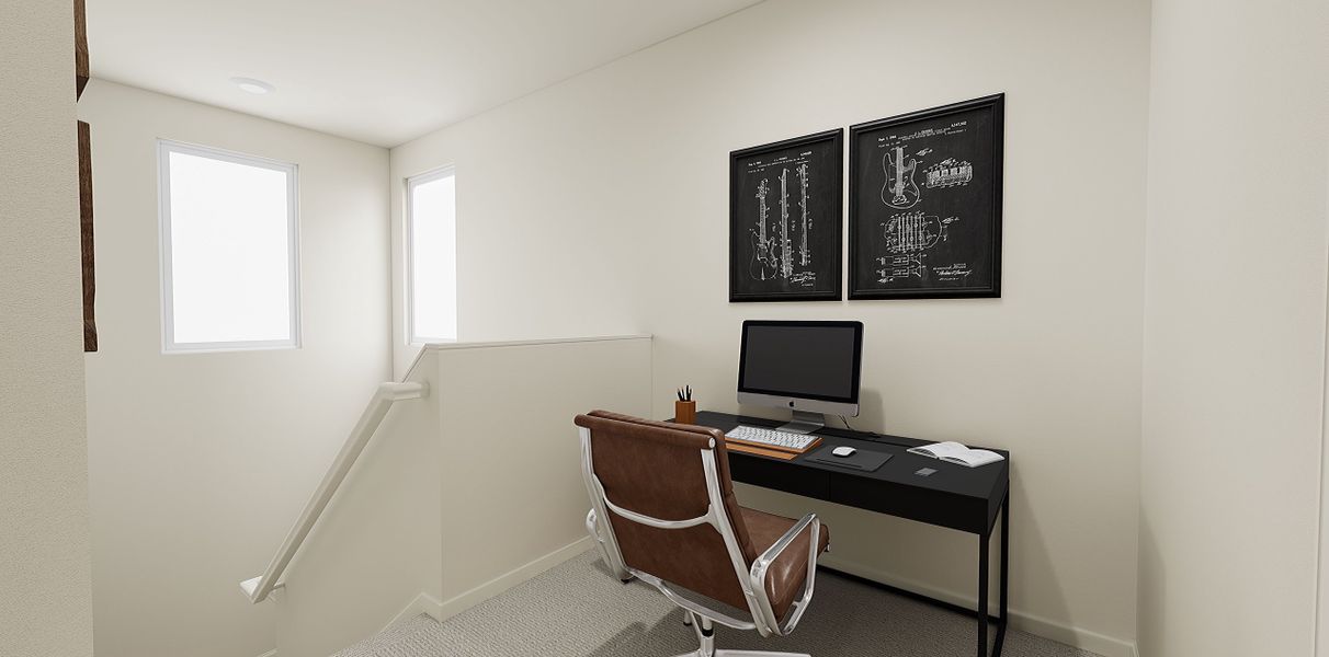 Representative furnished interior of a home built from the 1 by Tri Pointe Homes in Sugar Mill Village, Longmont (Image 28).
