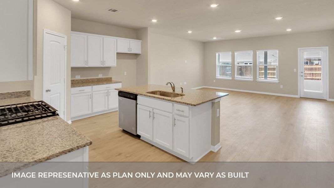 Furnished interior view inside a new home in Bar W Ranch, Leander (Image 4).