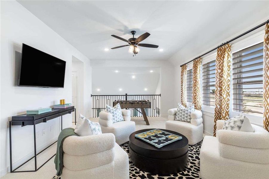 Furnished interior view inside a new home in Painted Tree, McKinney (Image 6).