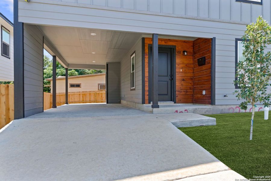 Front exterior of a new home in , San Antonio, TX, highlighting curb appeal (Image 2).