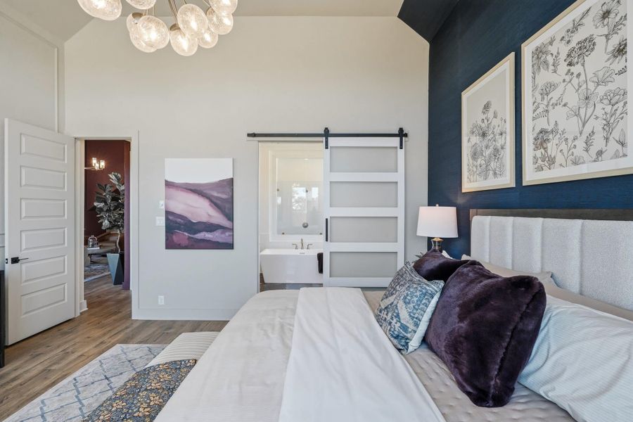 Furnished interior view inside a new home in Prominence, San Antonio (Image 17).