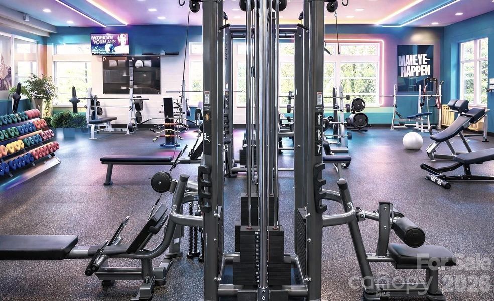 The Y has state of the art Fitness Center.