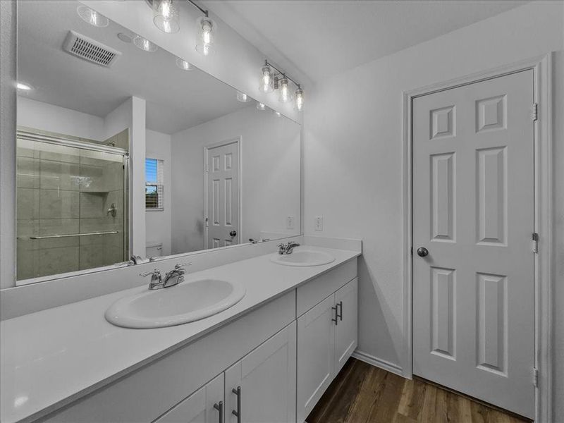 Furnished interior view inside a new home in Townsend Green, Denton (Image 11).