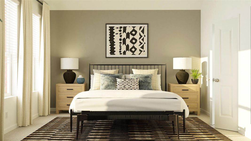 Furnished interior view inside a new home in Samara, League City (Image 16).