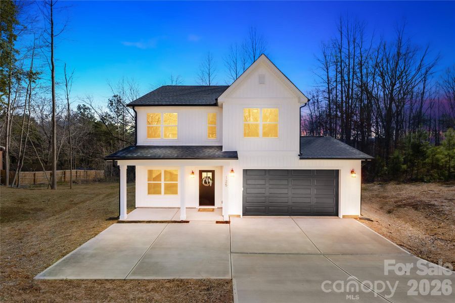 Front exterior of a new home in , Kings Mountain, NC, highlighting curb appeal (Image 22).