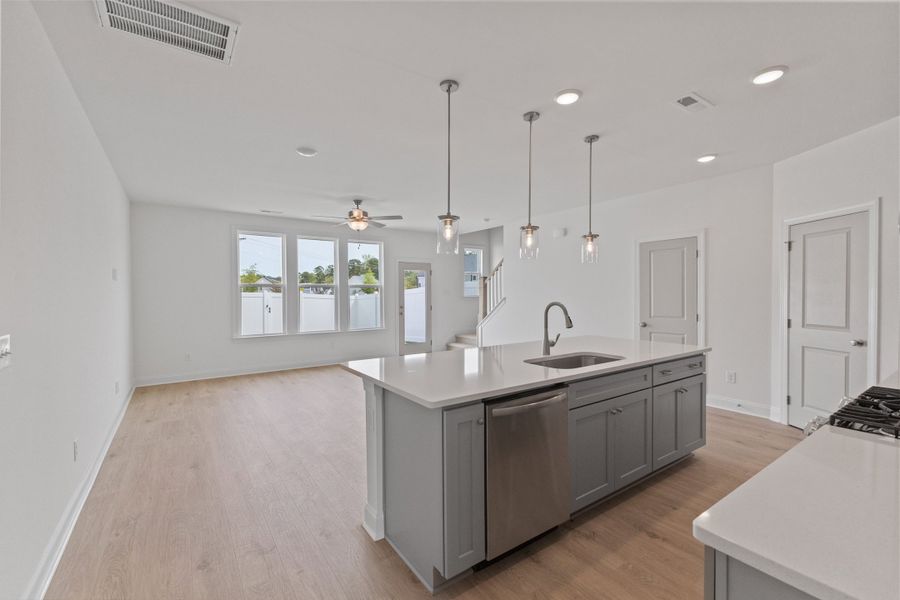 Representative furnished interior of a home built from the The Hemlock by RobuckHomes in Kennebec Crossing, Angier (Image 82).