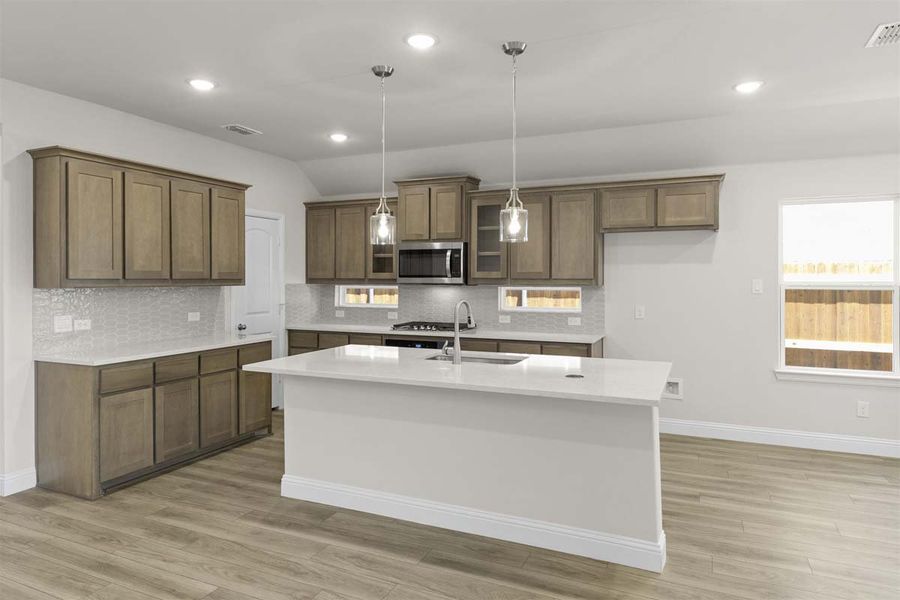 Furnished interior view inside a new home in The Reserve at Spiritas Ranch, Little Elm (Image 3). Furnished interior view inside a new home in The Reserve at Spiritas Ranch, Little Elm (Image 3).