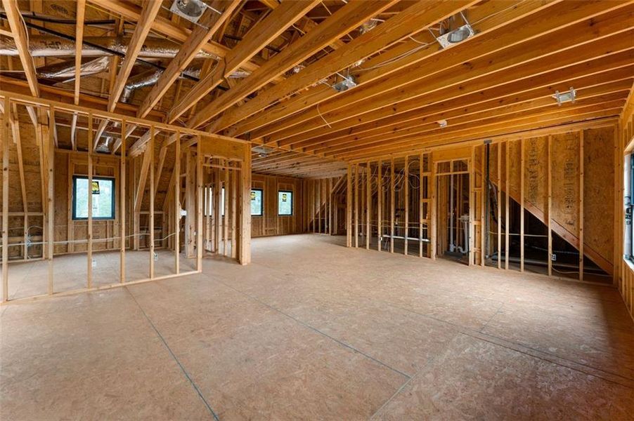 In-progress construction of a new home in , Kingston, GA (Image 48).