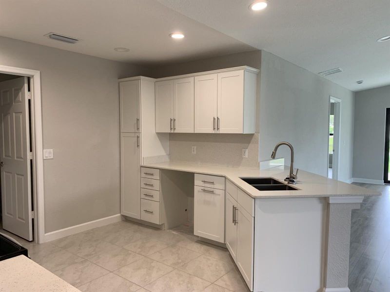 Peninsula Kitchen Island