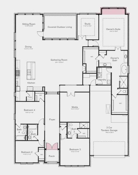 Structural Options Added: Double Doors at Entry and Bay Window at Primary