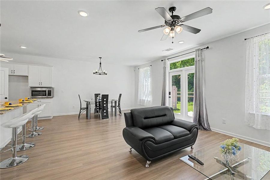 Furnished interior view inside a new home in , Atlanta (Image 8).