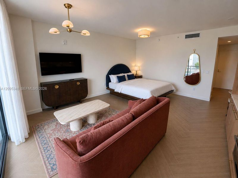 Furnished interior view inside a new home in , Miami (Image 8). Furnished interior view inside a new home in , Miami (Image 8).