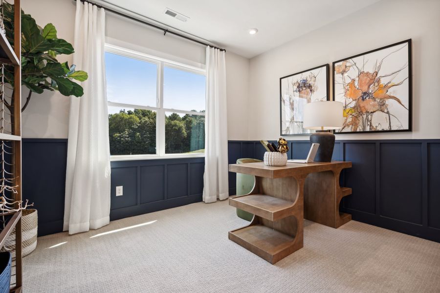 Representative furnished interior of a home built from the Torrence by Tri Pointe Homes in Seven Oaks, Belmont (Image 30).