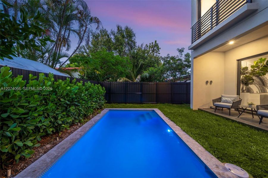 Exterior details and patio area of a home in , Miami (Image 28). Exterior details and patio area of a home in , Miami (Image 28).