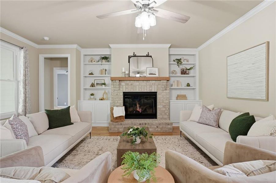 Furnished interior view inside a new home in , Roswell (Image 7).