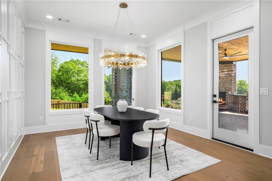 Furnished interior view inside a new home in , Buford (Image 37). Furnished interior view inside a new home in , Buford (Image 37).