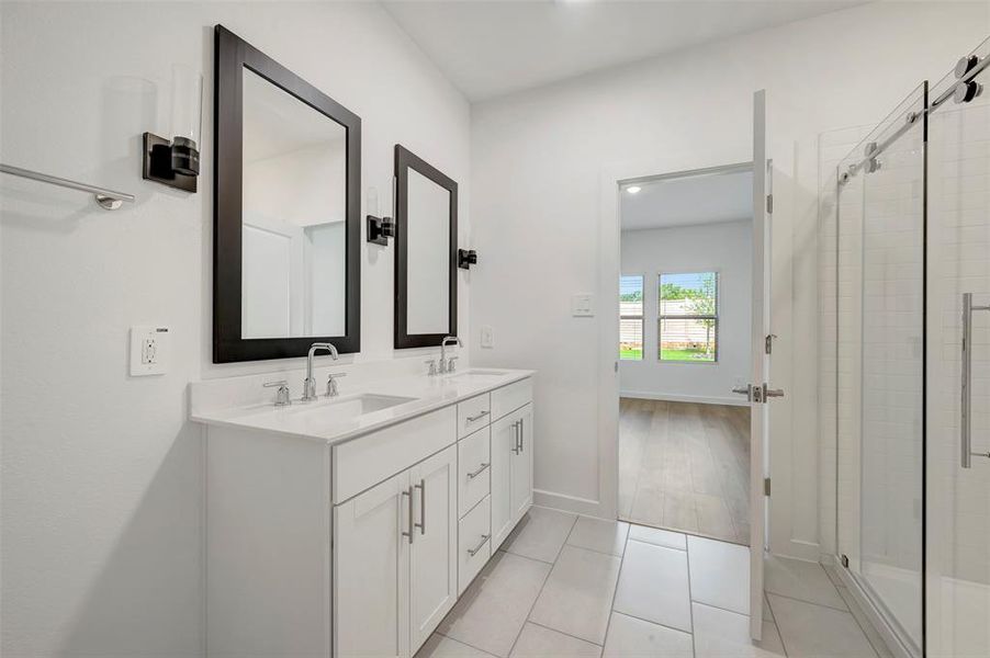 Furnished interior view inside a new home in Aspire at Reunion, Newark (Image 19).