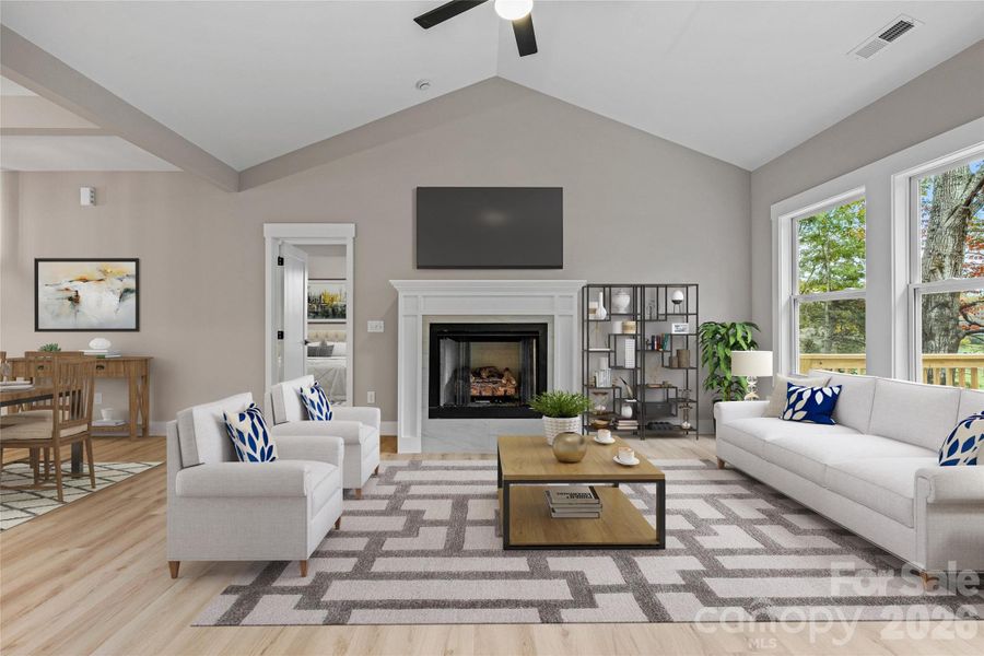 Furnished interior view inside a new home in , Hendersonville (Image 11). Furnished interior view inside a new home in , Hendersonville (Image 11).