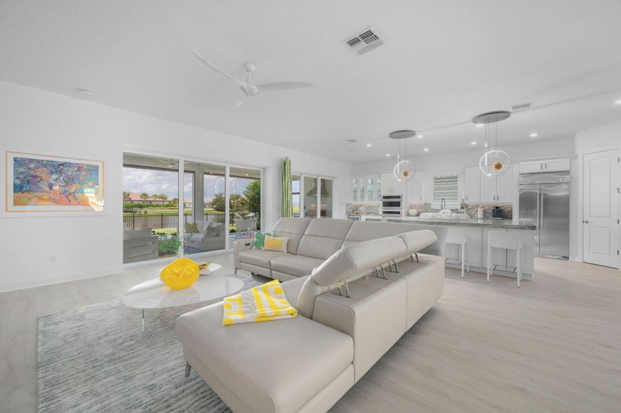 Furnished interior view inside a new home in , Port St. Lucie (Image 30).