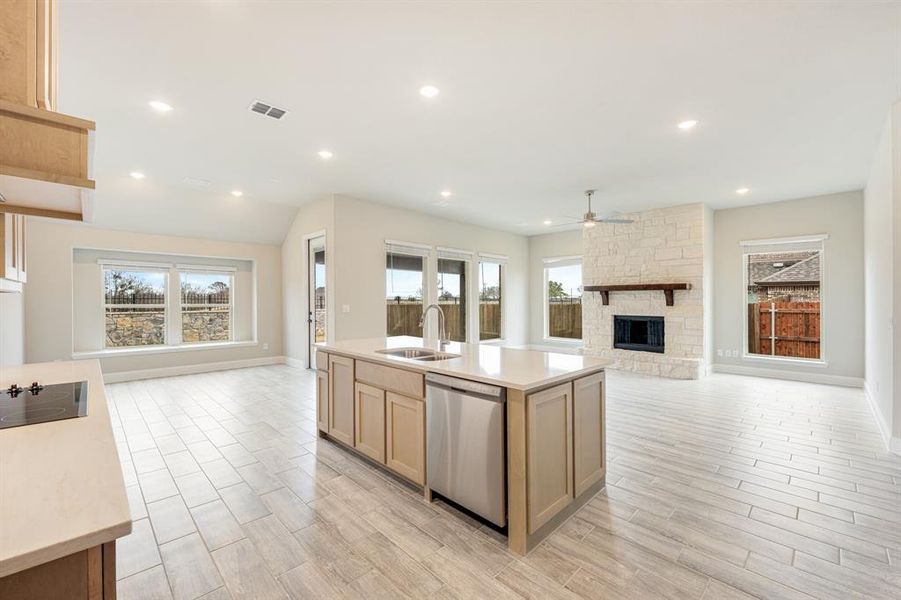 Furnished interior view inside a new home in Sunrise at Garden Valley, Waxahachie (Image 9).