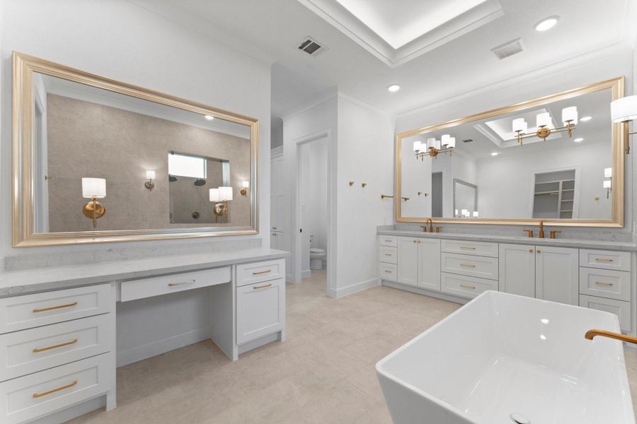 Furnished interior view inside a new home in , Spring (Image 12).