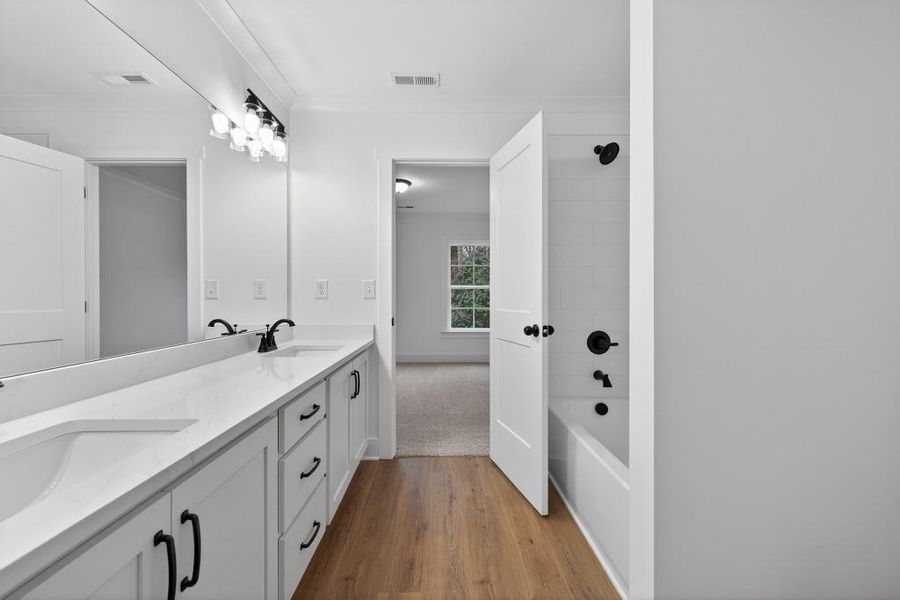 Furnished interior view inside a new home in , Statham (Image 17).