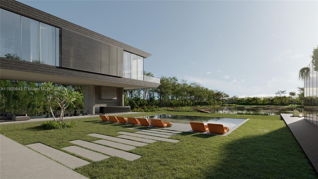 Exterior details and patio area of a home in , Davie (Image 23).