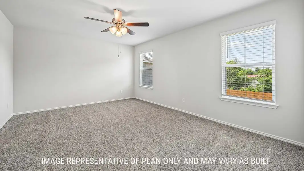 Representative unfurnished interior of a home built from the Madison by D.R. Horton in Wildwood Estates, Nolanville (Image 19).