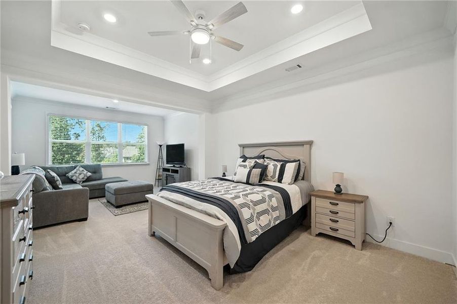 Furnished interior view inside a new home in Hickory Bluffs, Canton (Image 10). Furnished interior view inside a new home in Hickory Bluffs, Canton (Image 10).