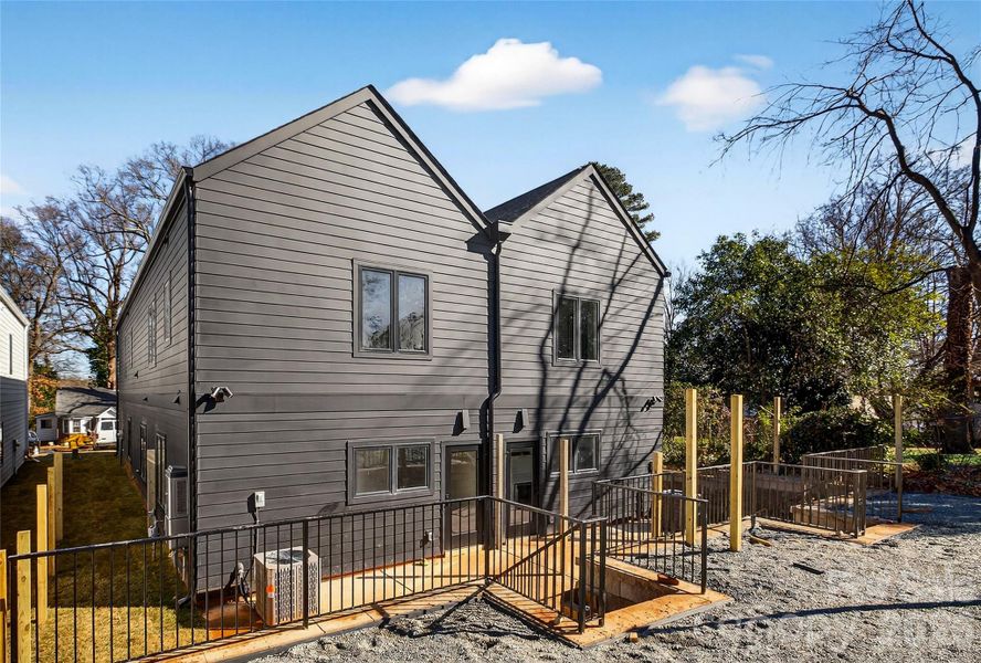 Exterior details and patio area of a home in , Charlotte (Image 25).
