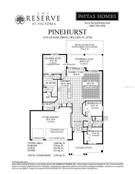 2D floor plan layout of this home in The Reserve at Victoria, Deland, FL (Image 3). 2D floor plan layout of this home in The Reserve at Victoria, Deland, FL (Image 3).