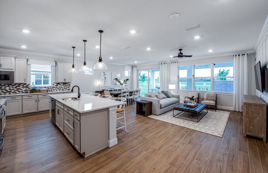 Representative furnished interior of a home built from the Palmary by John Wieland in Treymor, Mount Juliet (Image 5).