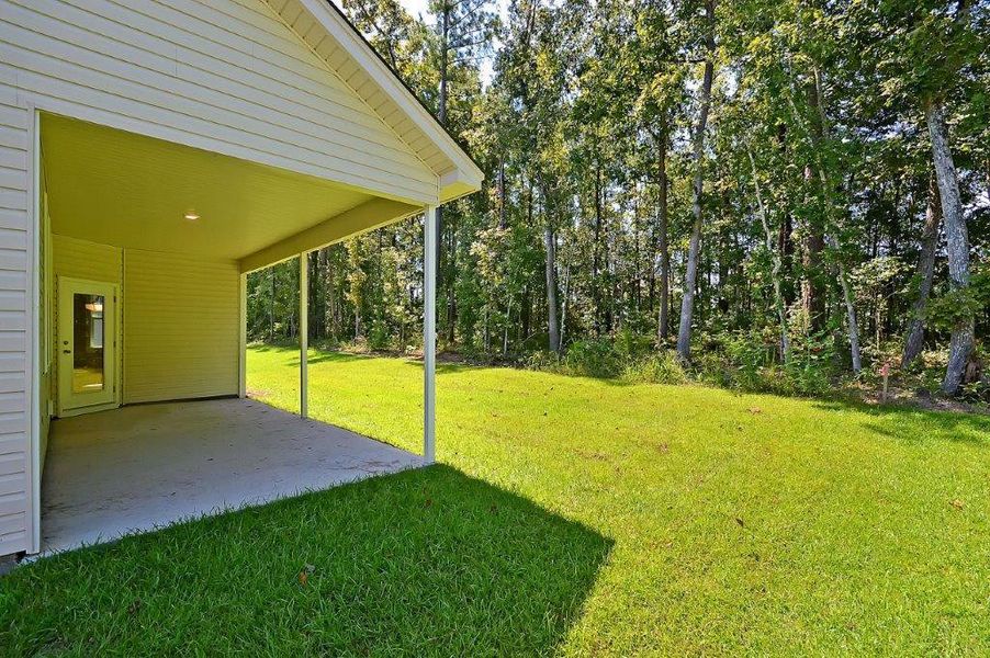 Exterior details and patio area of a home in Creek Pointe, Moncks Corner (Image 3).