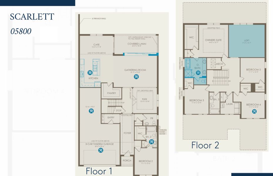 2D floor plan layout of this home in Greyhawk Landing, Lake Worth, FL (Image 4).