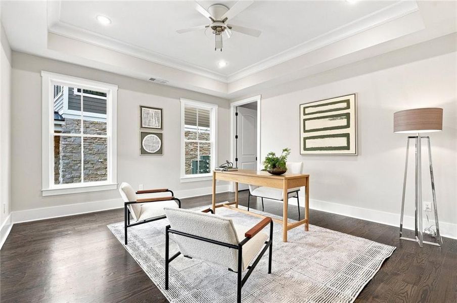 Furnished interior view inside a new home in , Alpharetta (Image 23).