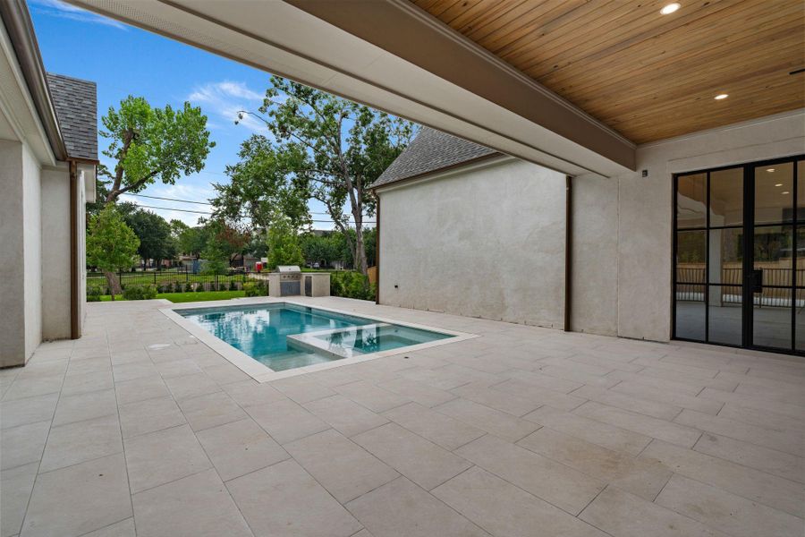 Pool and large patio space!