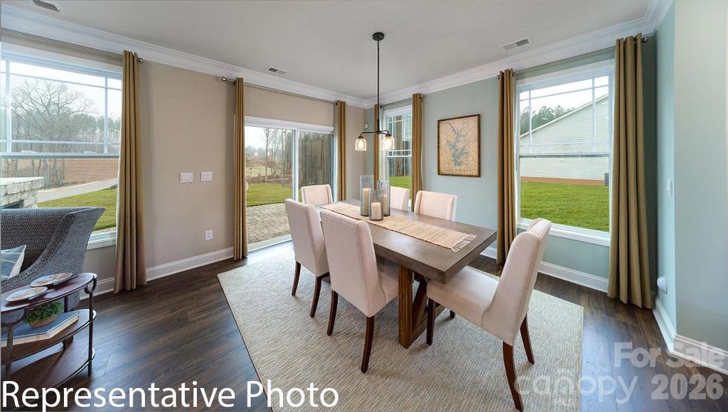 Furnished interior view inside a new home in Falls Cove, Troutman (Image 3).