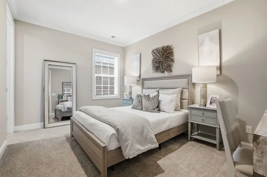 Furnished interior view inside a new home in The Townes at Wade Ardrey, Charlotte (Image 22). Furnished interior view inside a new home in The Townes at Wade Ardrey, Charlotte (Image 22).