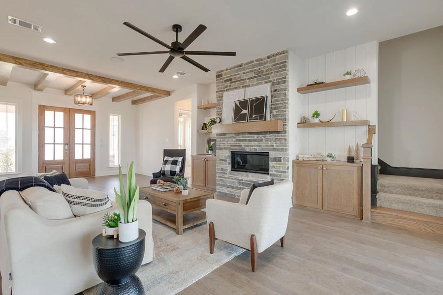 Representative furnished interior of a home built from the The Tiffany by Elmwood Custom Homes in Matthews Farm, Venus (Image 9). Representative furnished interior of a home built from the The Tiffany by Elmwood Custom Homes in Matthews Farm, Venus (Image 9).