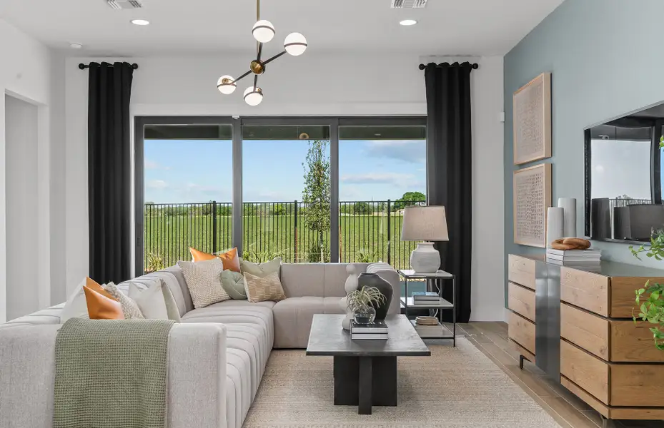 Furnished interior view inside a new home in Bison Ridge, San Antonio (Image 5).