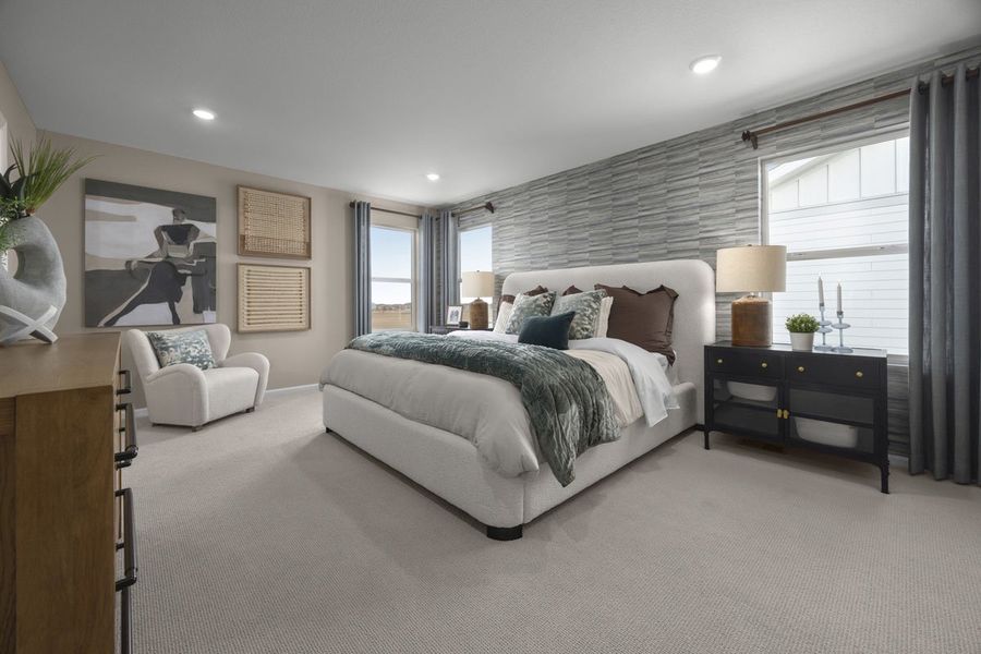 Representative furnished interior of a home built from the 2390 Modeled by KB Home in Bennett Crossing Reserve, Bennett (Image 6).