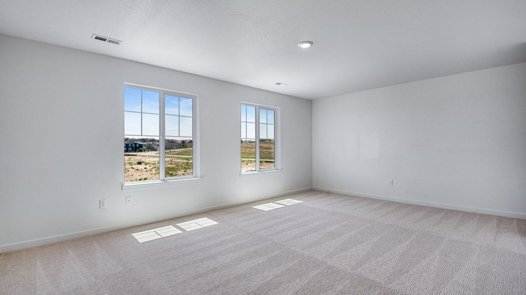 Spacious, unfurnished interior of a new home in Trails at Crowfoot, Parker (Image 38). Spacious, unfurnished interior of a new home in Trails at Crowfoot, Parker (Image 38).