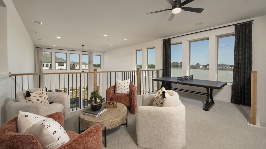 Furnished interior view inside a new home in Candela South 50', Richmond (Image 9).